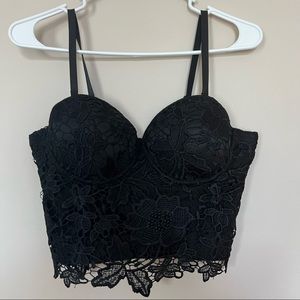 Corset Lace Bra Crop Top